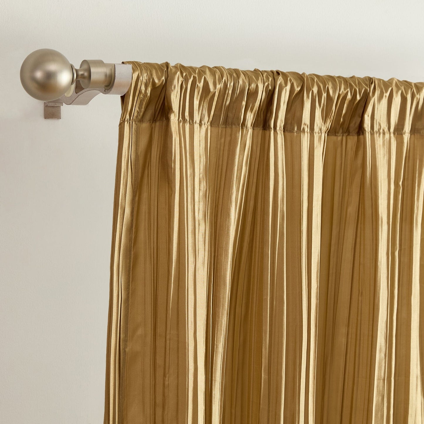 Athena Faux Crushed Silk Window Curtain and Scarf Set