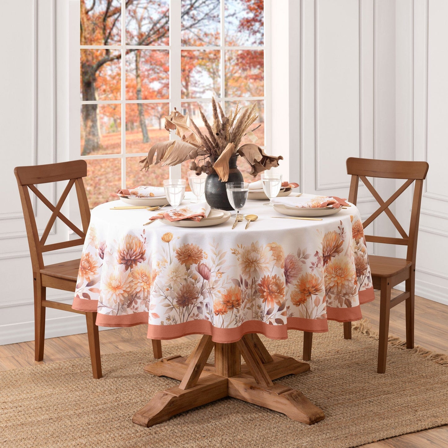 Autumn Blooms Tablecloth