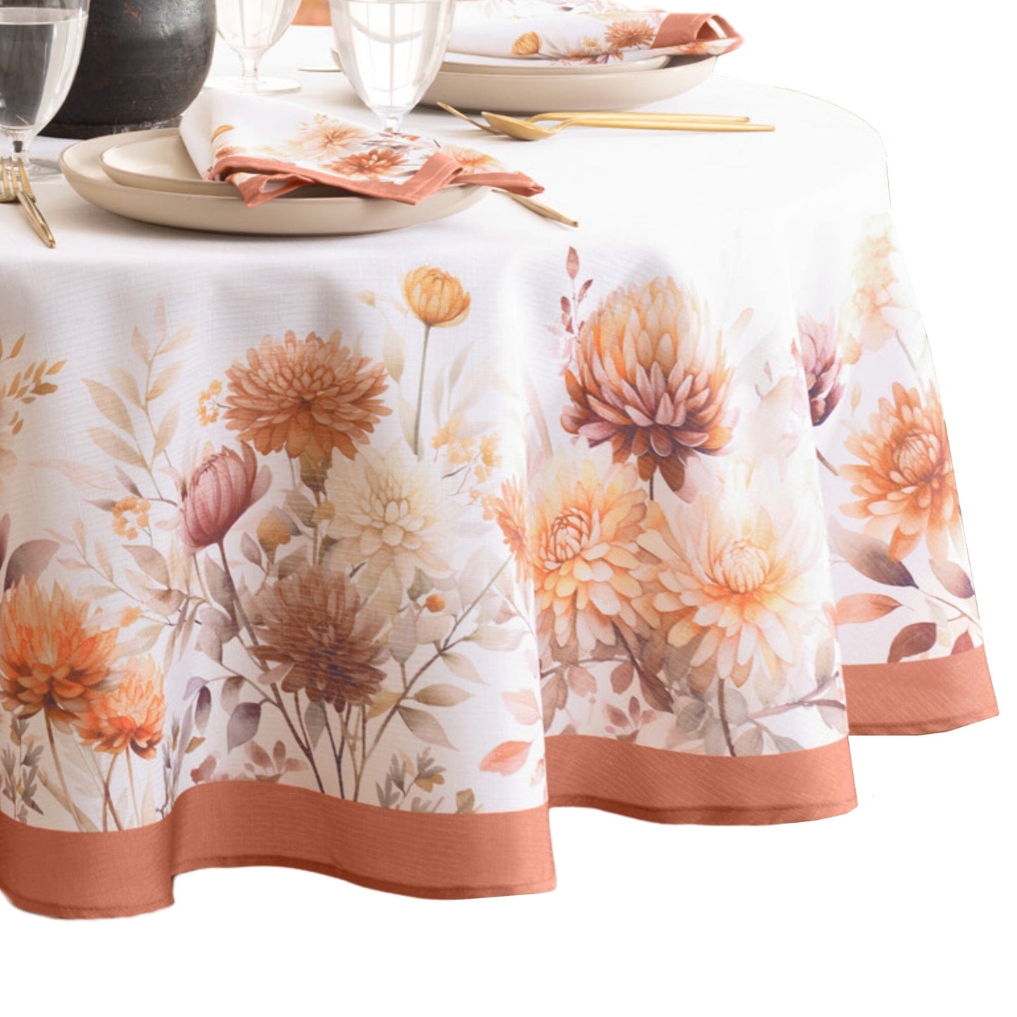 Autumn Blooms Tablecloth