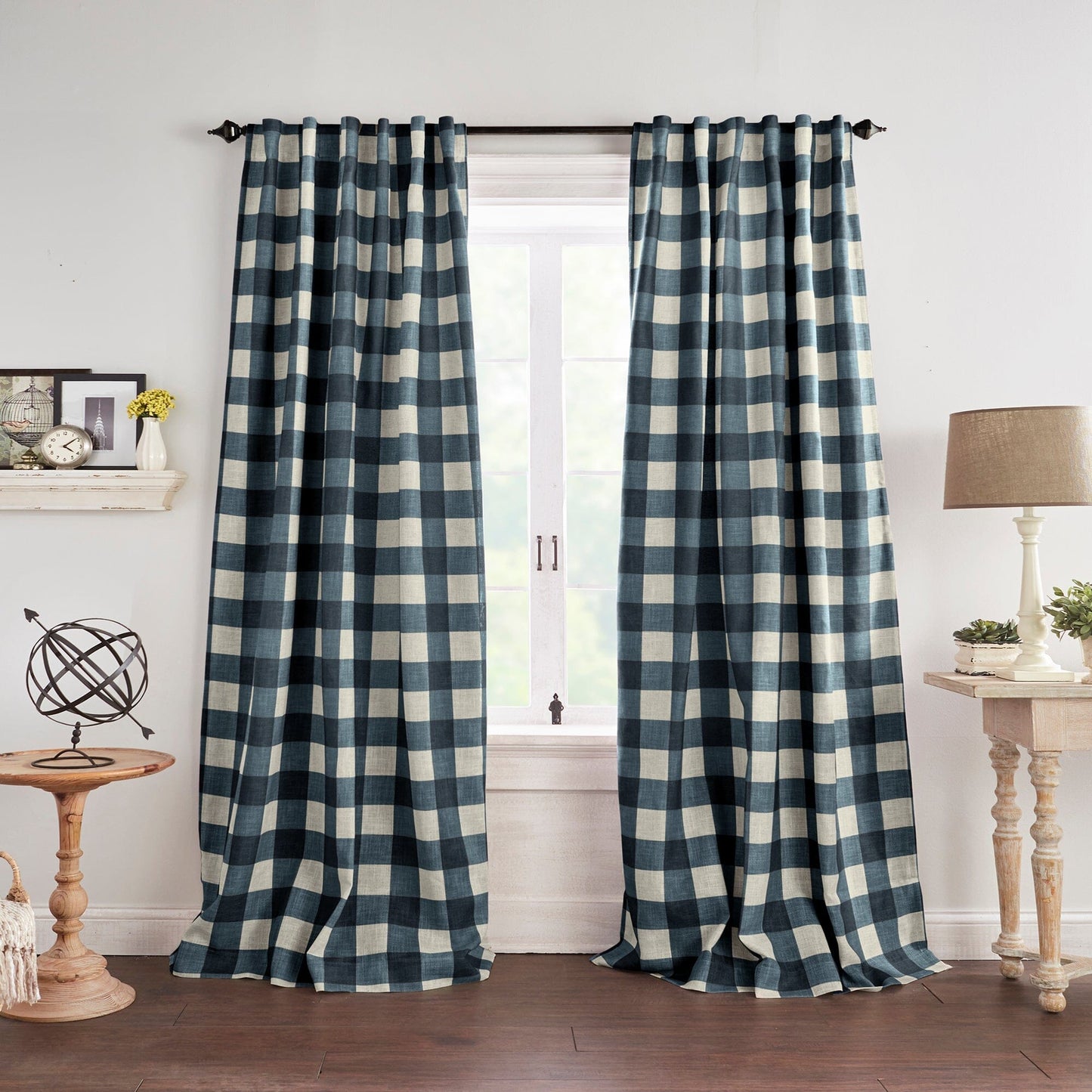 Grainger Buffalo Check Blackout Window Curtain