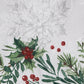 Mantel navideño de tela Holly Berry Flourish