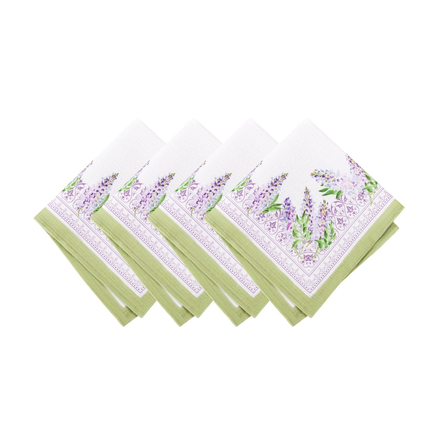 Lilac Garden Floral Dinner Napkins, Set of 4