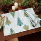 Lucina Twinkle Trees Holiday Lurex Fabric Napkins, Set of 4