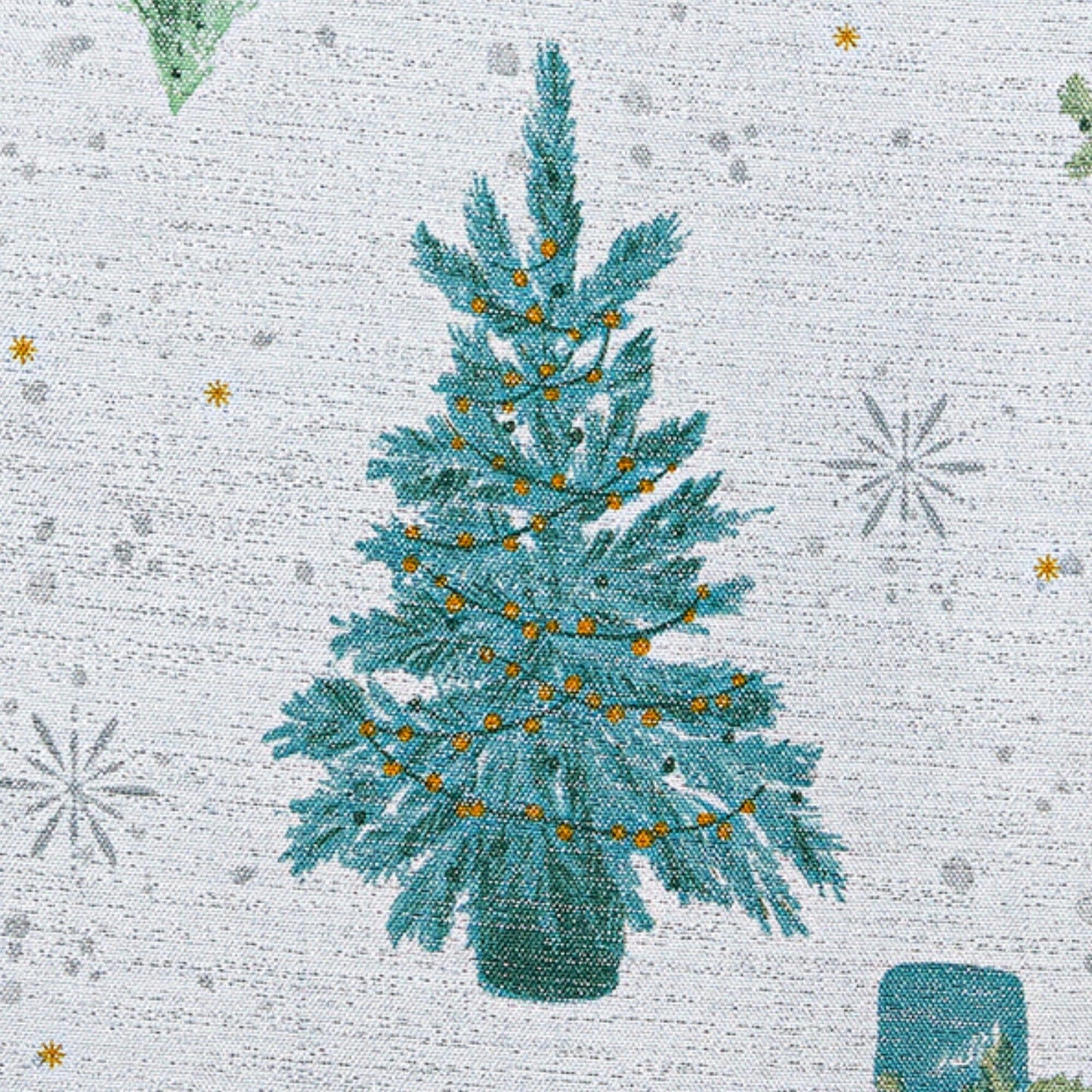 Servilletas de tela Lucina Twinkle Trees Holiday Lurex, juego de 4