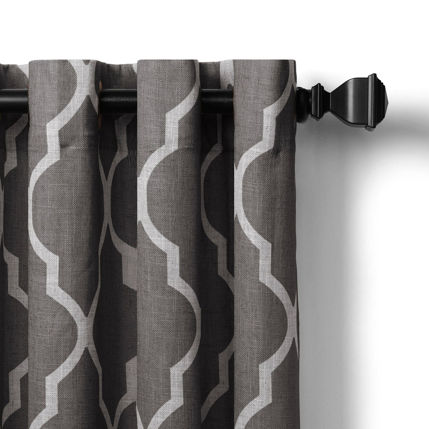 Medalia Room Darkening Geometric Window Curtain - Clearance