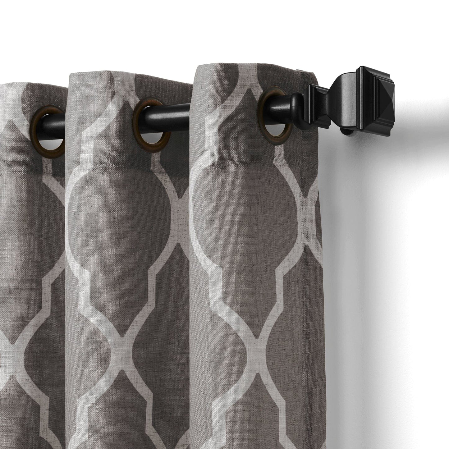 Medalia Room Darkening Geometric Window Curtain - Clearance