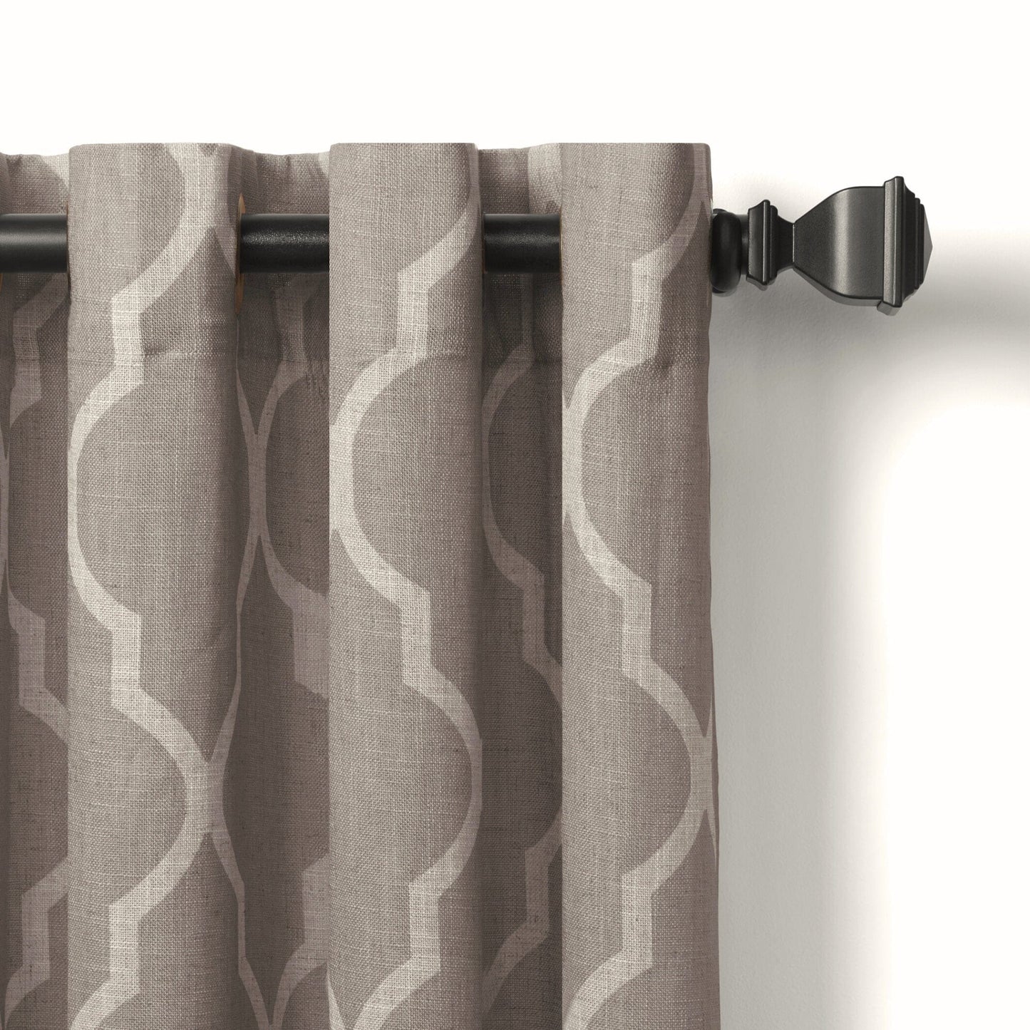 Medalia Room Darkening Geometric Window Curtain - Clearance