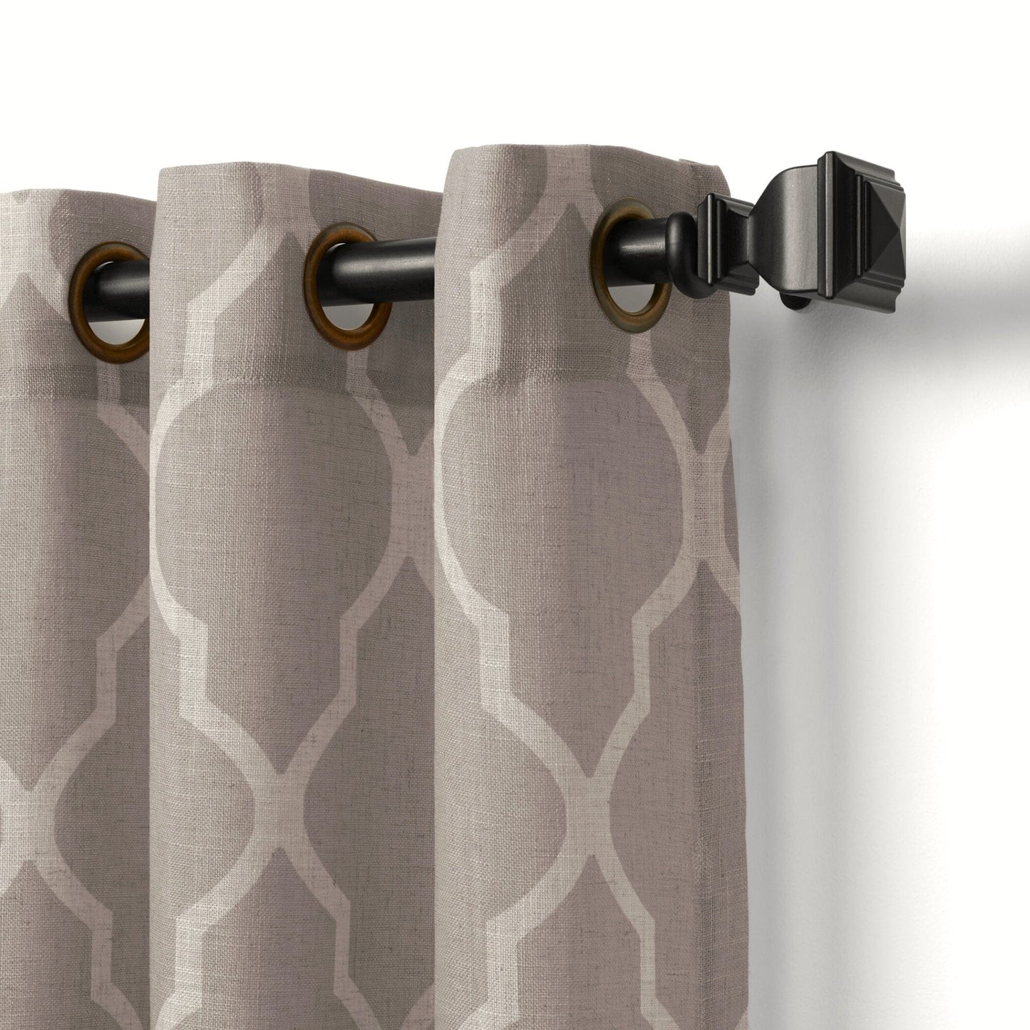 Medalia Room Darkening Geometric Window Curtain - Clearance