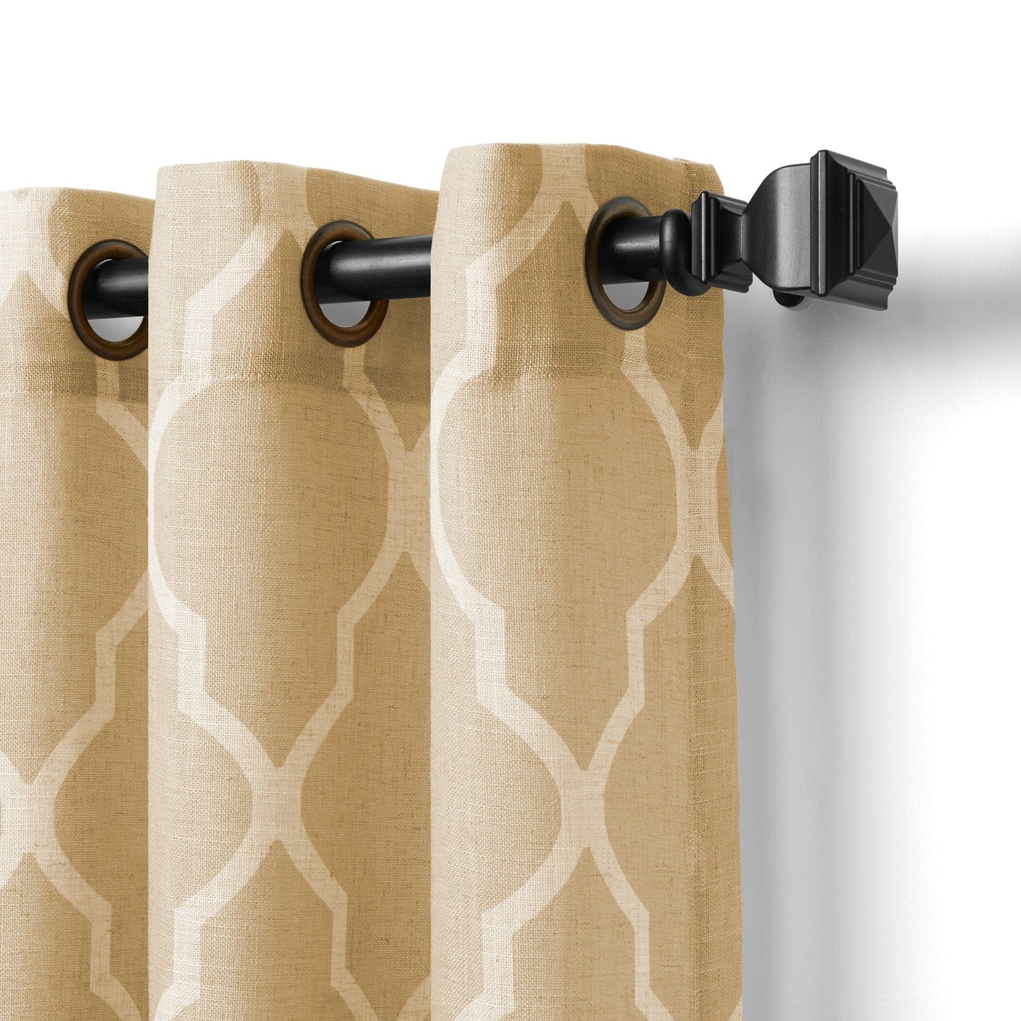 Medalia Room Darkening Geometric Window Curtain - Clearance