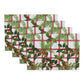 Pinecone Plaid Holiday Fabric Placemats, Set of 4