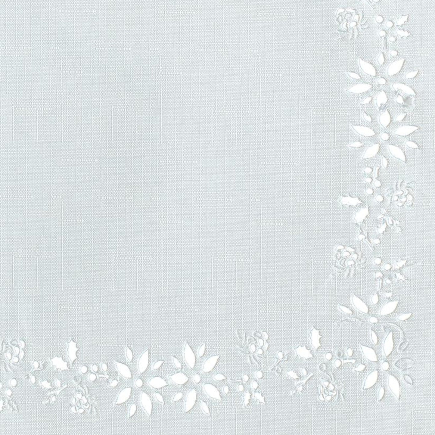 Poinsettia Noel Laser Cut Napkins, Set of 4