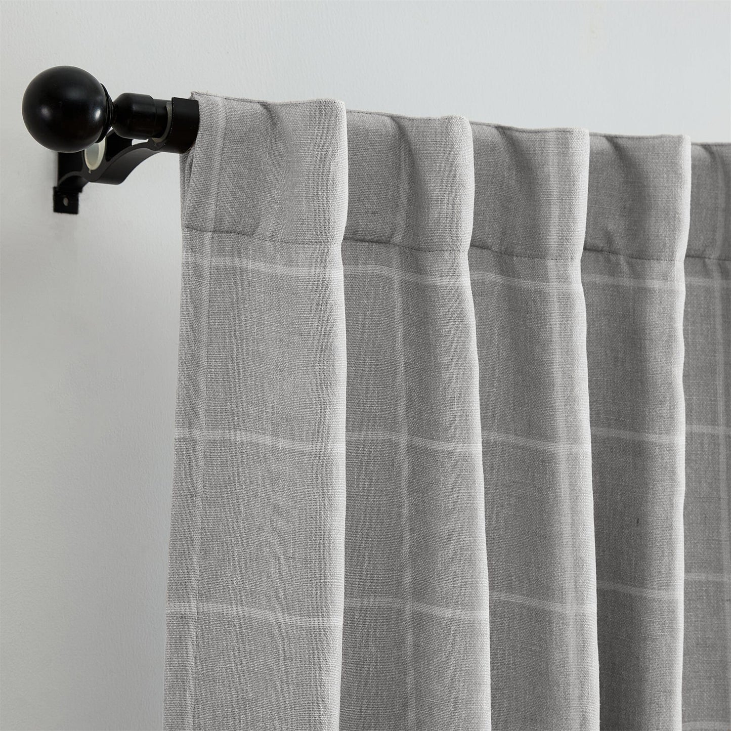 Sawyer Windowpane Plaid Blackout Window Curtain Panel