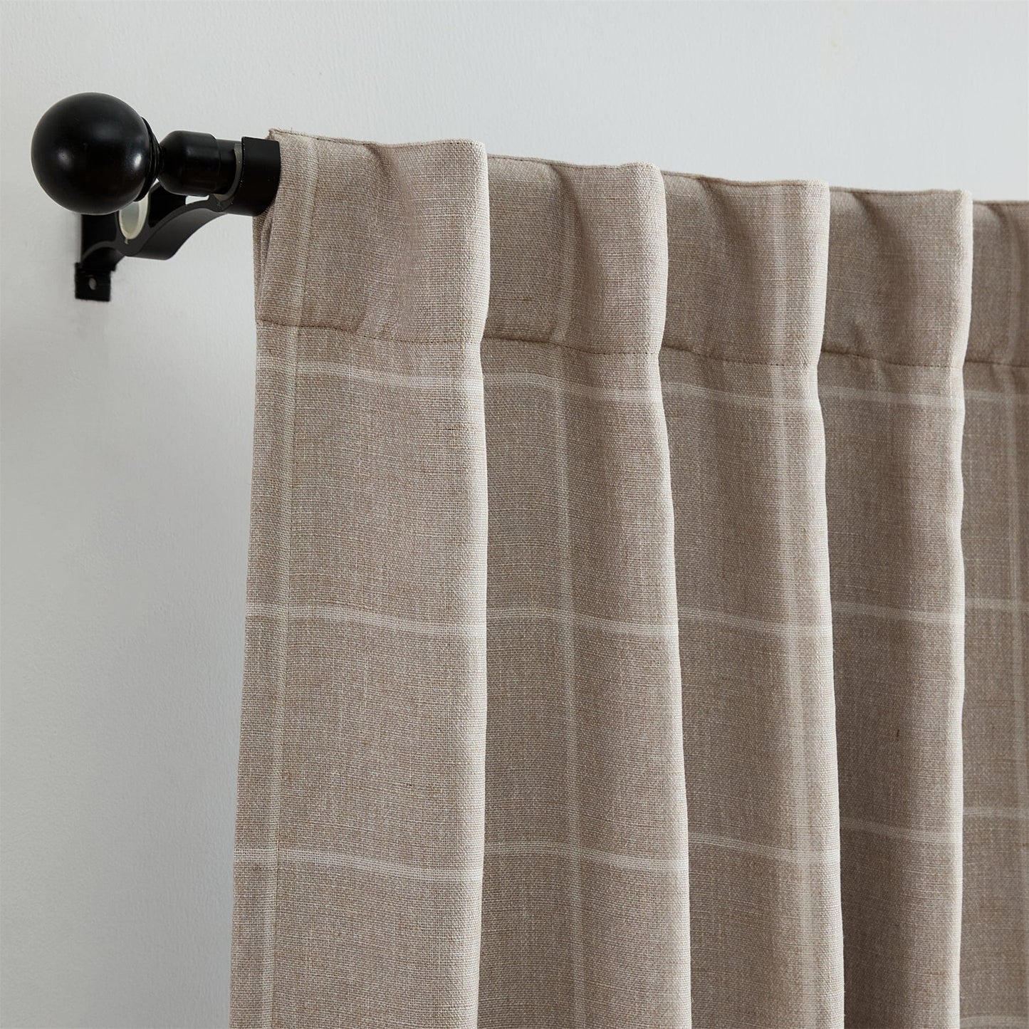 Sawyer Windowpane Plaid Blackout Window Curtain Panel