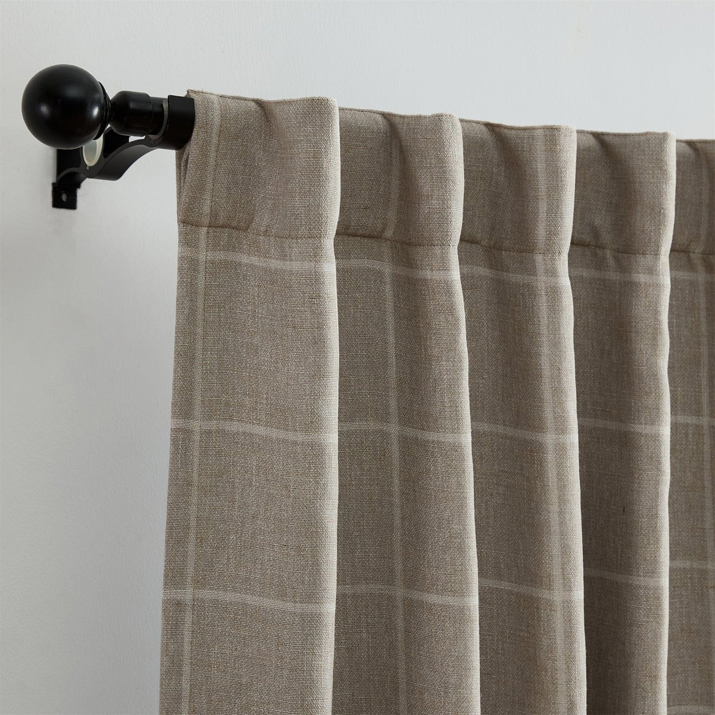 Sawyer Windowpane Plaid Blackout Window Curtain Panel