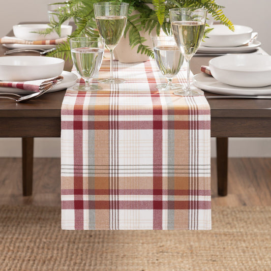 Seneca Plaid Harvest Cotton Table Runner