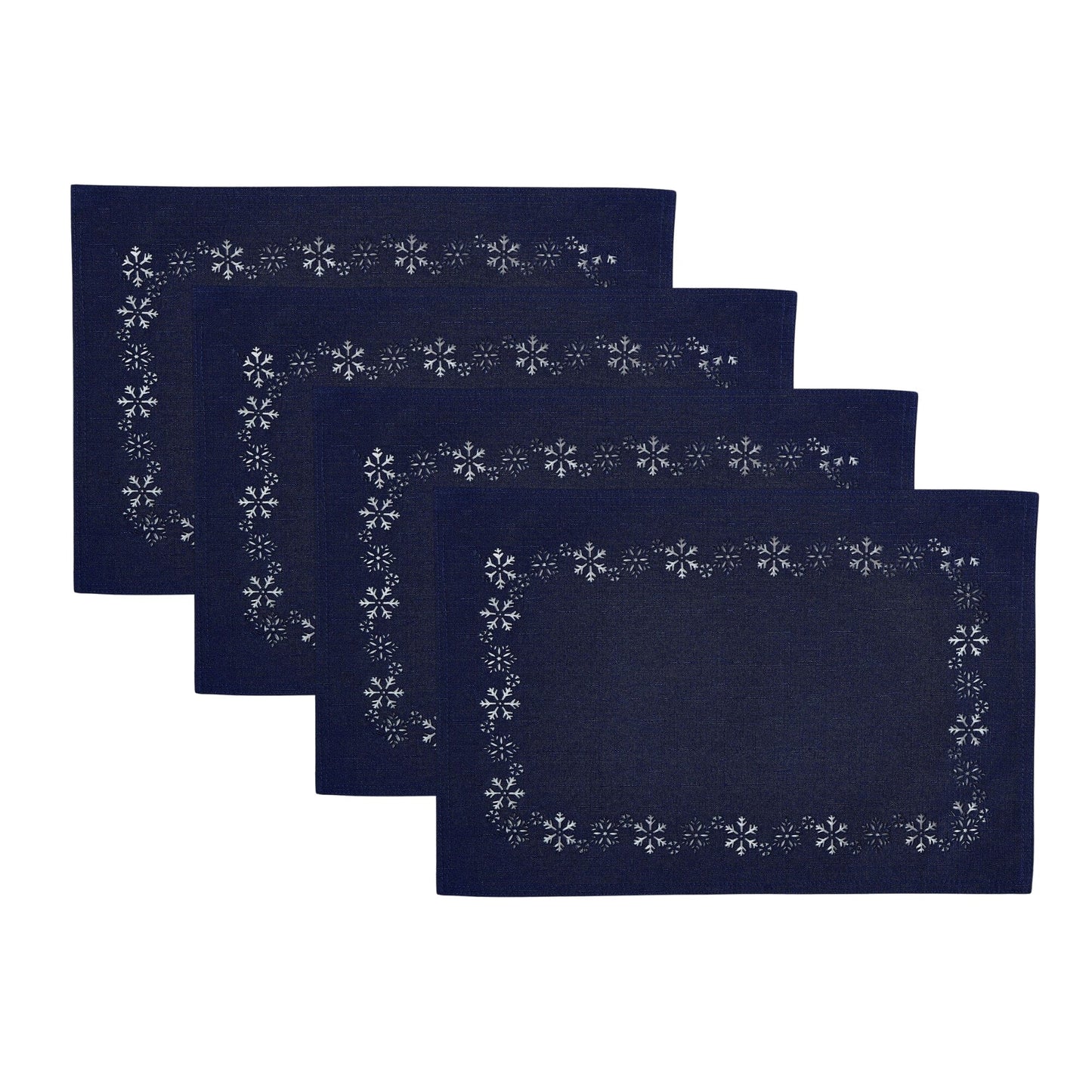 Snowflake Laser Cut Placemats, Set of 4