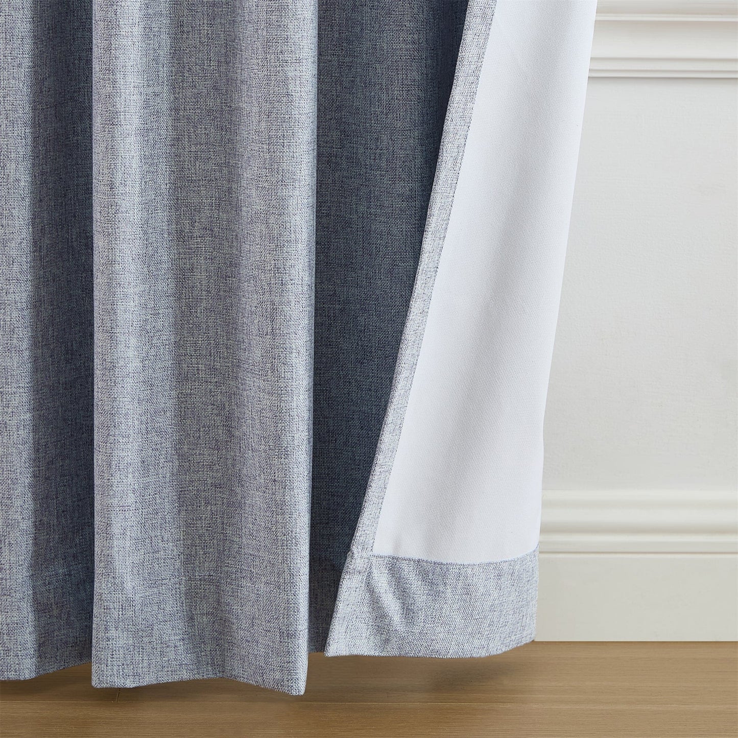 Solace Max-Blackout Solid Texture Window Curtain Panel