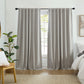 Solace Max-Blackout Solid Texture Window Curtain Panel