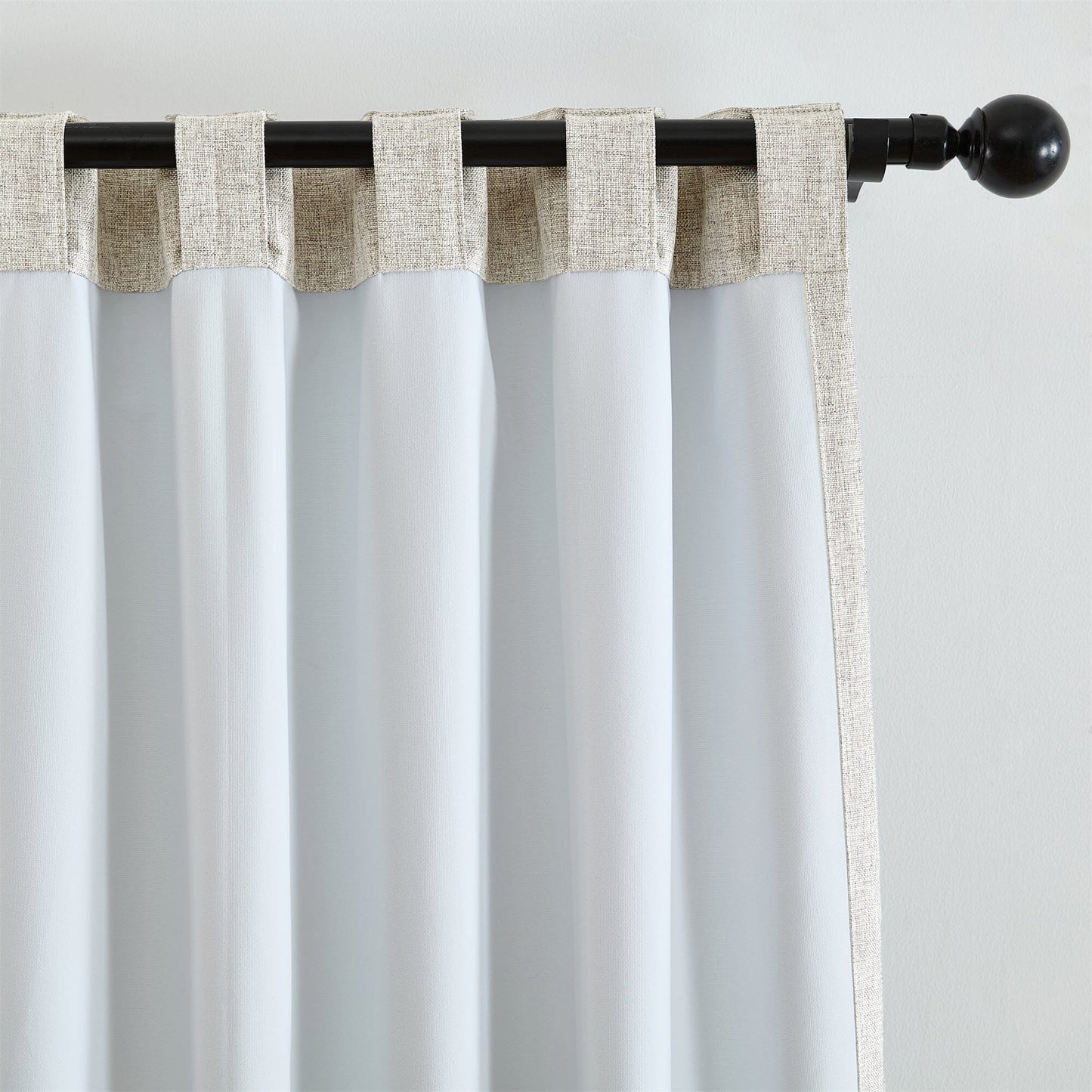 Solace Max-Blackout Solid Texture Window Curtain Panel