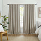 Solace Max-Blackout Solid Texture Window Curtain Panel