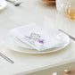 Spring Hydrangea Floral Cutwork Napkins, Set of 4