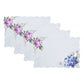 Spring Hydrangea Floral Cutwork Placemats, Set of 4