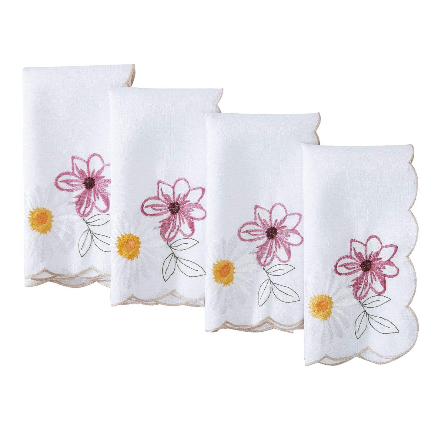 Sunflower and Daisies Napkins, Set of 4