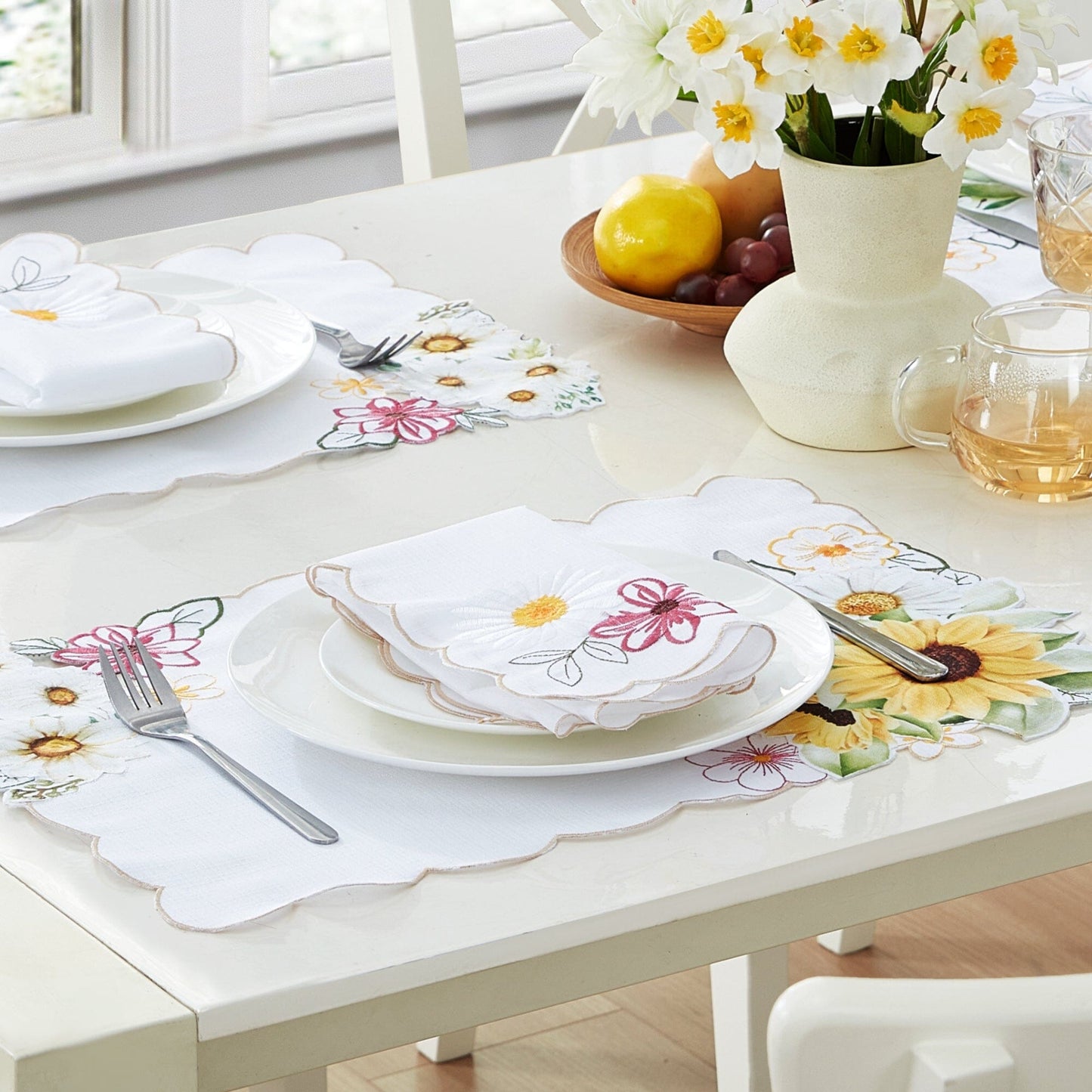 Sunflower and Daisies Placemats, Set of 4