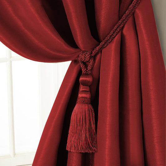 red tassel tieback