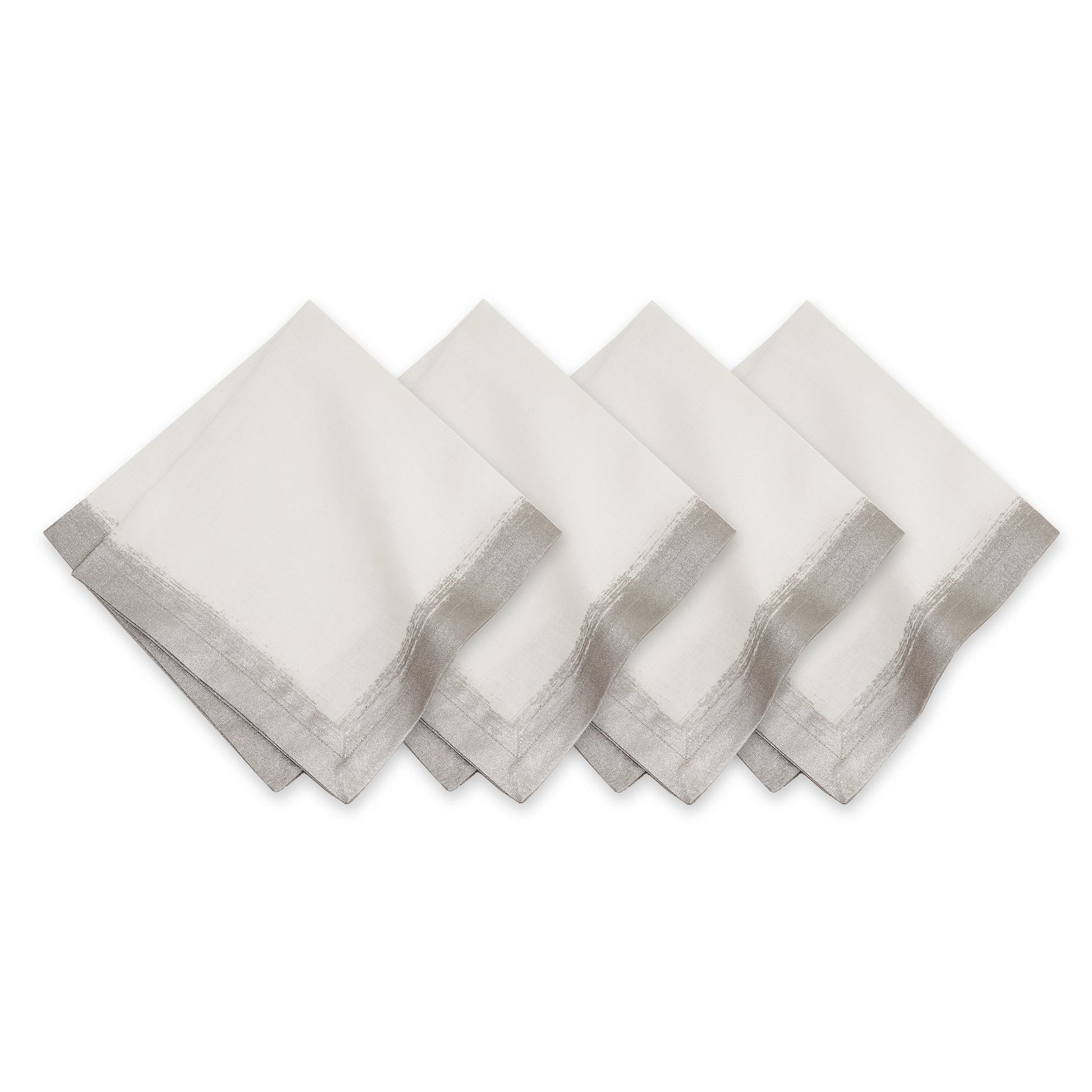 metallic napkin set of 4