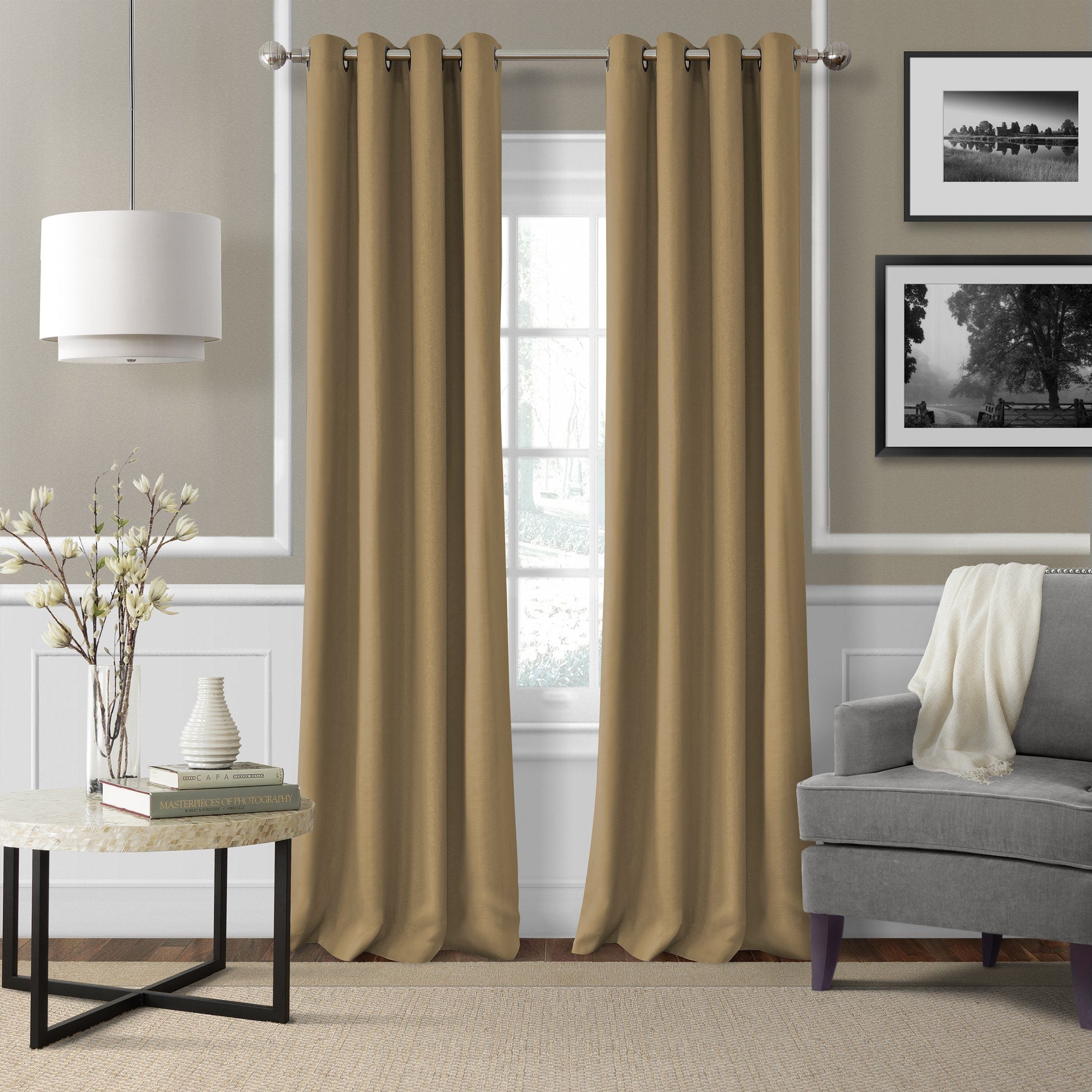 Essex Grommet-Top Window Curtain Panel Collection - Clearance – Elrene ...