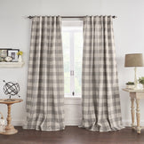 Grainger Buffalo Check Blackout Window Curtain – Elrene Home Fashions