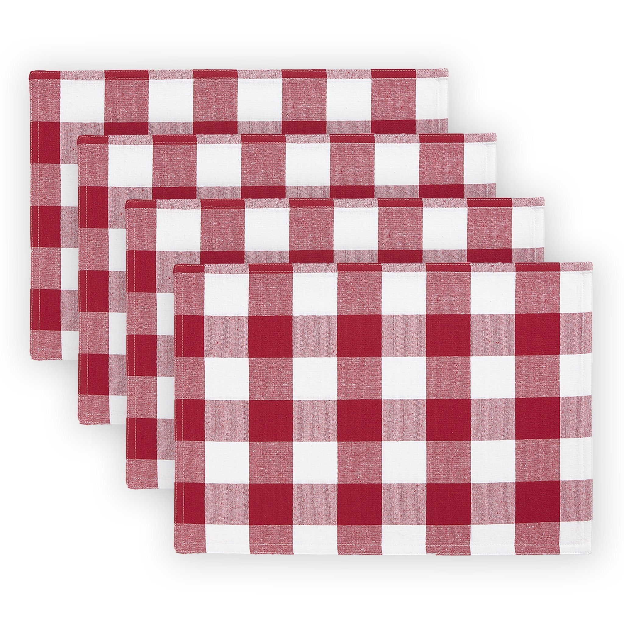 Farmhouse Living Buffalo Check Placemats, Set of 4 – Elrene Home