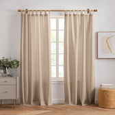 Rhodes Solid Tab-Top Window Curtain, Set of 2 – Elrene Home Fashions